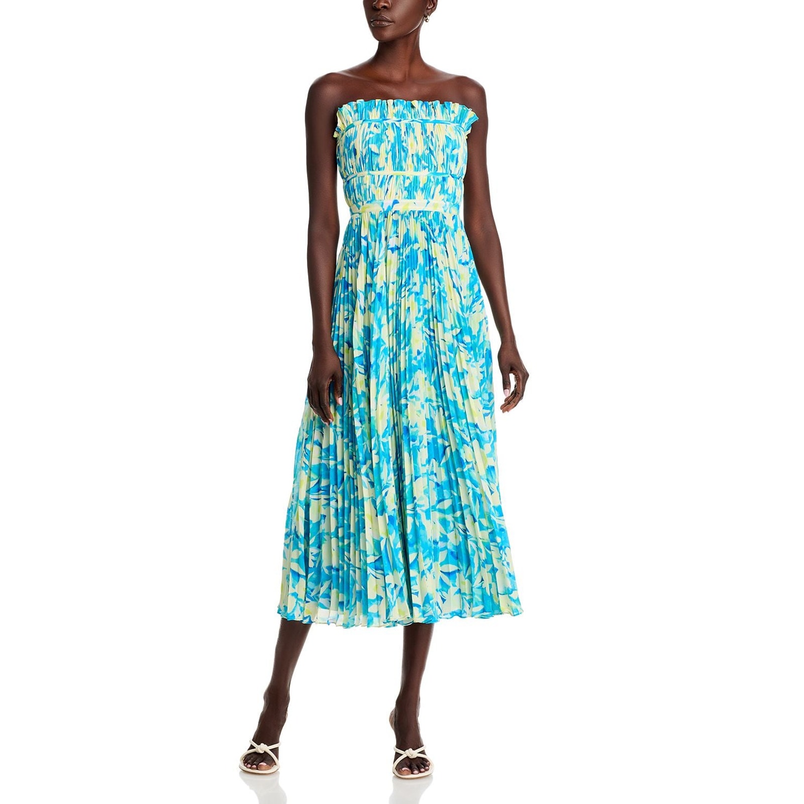 Amur Scottie Strapless Midi Dress - Size 10 - Nwt